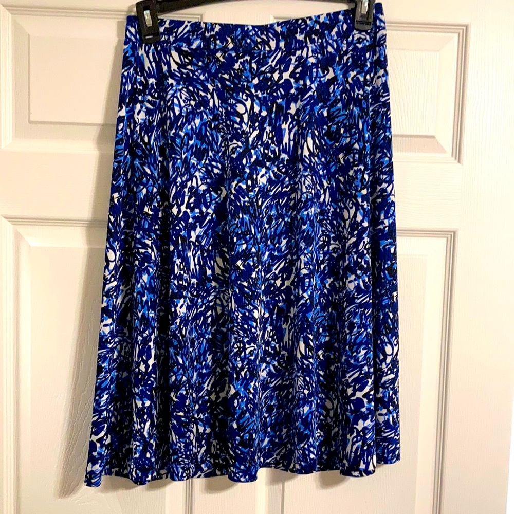 Super cute Laura Ashley Blue printed Skirt “Large Petite”